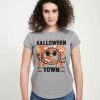 Henry Tiger Damen DISNEY CLASSICS HALLOWEENTOWN - T-Shirt Print - Melange Grey