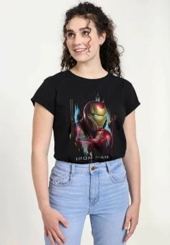 Henry Tiger MARVEL AVENGERS: ENDGAME - IRONMAN PORTRAIT - T-Shirt Print - Black | Damen -Günstiges Henry Tiger Geschäft 52d47caf863b4f9eb4110f6d5fc86457