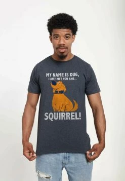 Henry Tiger PIXAR UP - SQUIRREL - T-Shirt Print - Melange Black | Unisex -Günstiges Henry Tiger Geschäft 52d4d95f94b842388dc43a28d24ef1fb