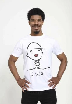 Henry Tiger DISNEY CLASSICS UNISEX CRUELLA - T-Shirt Print - White