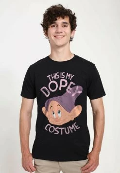 Henry Tiger Unisex DISNEY SNOW WHITE - DOPEY COSTUME - T-Shirt Print - Black