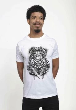 Henry Tiger Unisex T-Shirt Print - White -Günstiges Henry Tiger Geschäft 53de3208b67d4132adf4ff95671bcaee