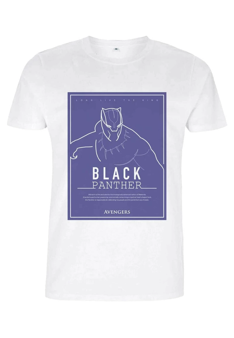 Henry Tiger Unisex MARVEL AVENGERS CLASSIC - PANTHER DEFINITION - T-Shirt Print - White 5 Henry Tiger Unisex MARVEL AVENGERS CLASSIC - PANTHER DEFINITION - T-Shirt Print - White – Bild 5