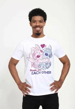 Henry Tiger DISNEY CLASSICS UNISEX STITCH - T-Shirt Print - White