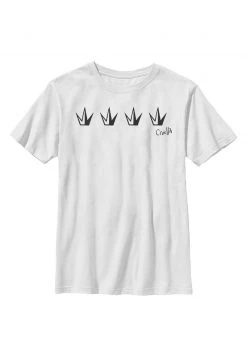 Henry Tiger Unisex DISNEY CRUELLA CROWNS - T-Shirt Print - White