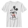 Henry Tiger Unisex DISNEY MICKEY MOUSE CLASSICS WATERY - T-Shirt Print - White