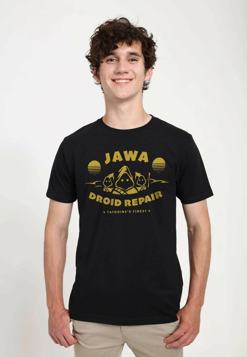 Henry Tiger Unisex STAR WARS: CLASSIC - JAWA REPAIR - T-Shirt Print - Black 1 Henry Tiger Unisex STAR WARS: CLASSIC - JAWA REPAIR - T-Shirt Print - Black
