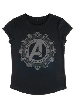Henry Tiger Damen MARVEL AVENGERS CLASSIC - AVENGER EMBLEMS - T-Shirt Print - Black -Günstiges Henry Tiger Geschäft 55f5d0e9daeb4eea80d6771848a00c34