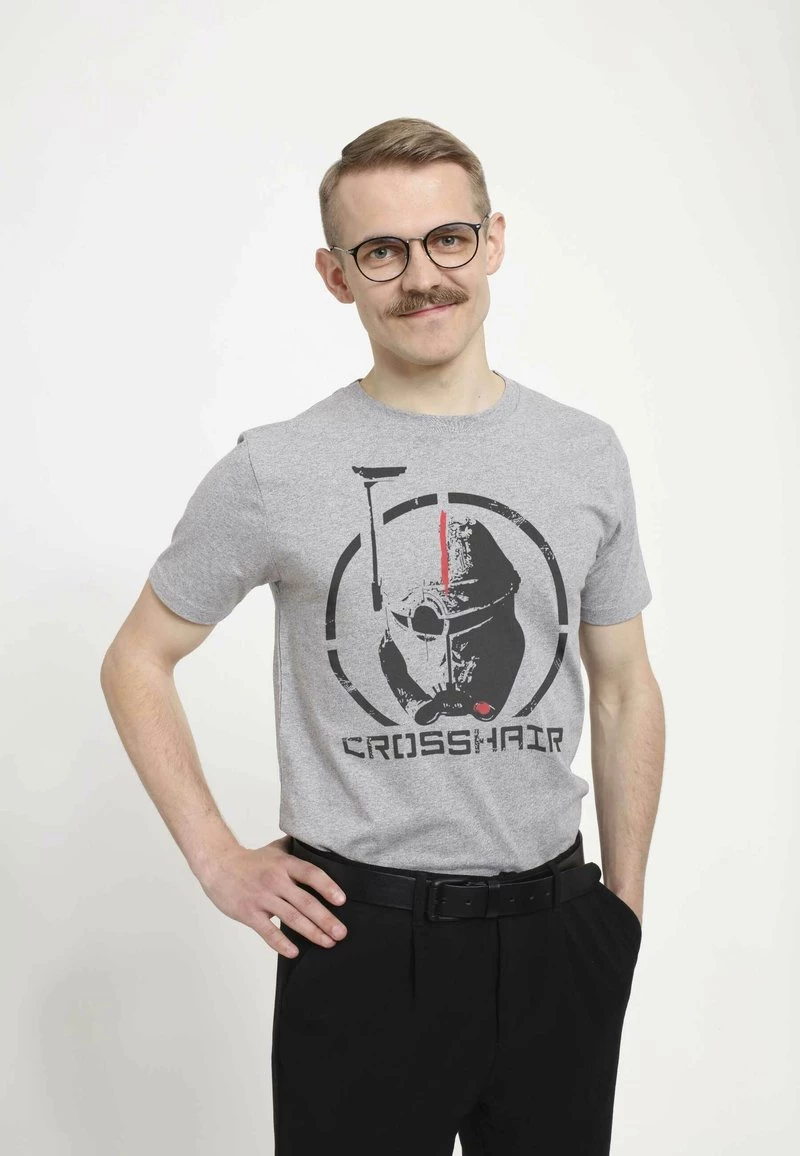 Henry Tiger STAR WARS CROSSHAIR - T-Shirt Print - Melange Grey | Unisex 3 Henry Tiger STAR WARS CROSSHAIR - T-Shirt Print - Melange Grey | Unisex – Bild 3