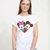 Henry Tiger DISNEY CLASSICS MICKEY CLASSIC - MICKEY MINNIE HEART - T-Shirt Print - White | Damen