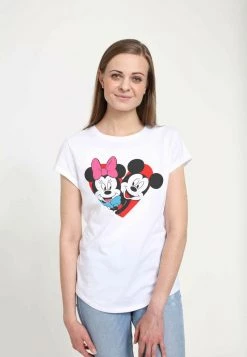 Henry Tiger DISNEY CLASSICS MICKEY CLASSIC - MICKEY MINNIE HEART - T-Shirt Print - White | Damen