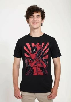 Henry Tiger MARVEL DEADPOOL - CLOSE HEART POOL - T-Shirt Print - Black | Unisex