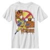 Henry Tiger Unisex MARVEL CLAW PANELS - T-Shirt Print - White