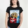 Henry Tiger Damen PIXAR A BUG'S LIFE - NOT A LADY POSTER - T-Shirt Print - Black