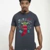 Henry Tiger STAR WARS UNISEX ALL I WANT FOR CHRISTMAS - T-Shirt Print - Melange Black