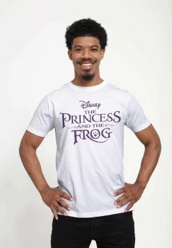 Henry Tiger DISNEY PRINCESS FROG LOGO - T-Shirt Print - White | Unisex
