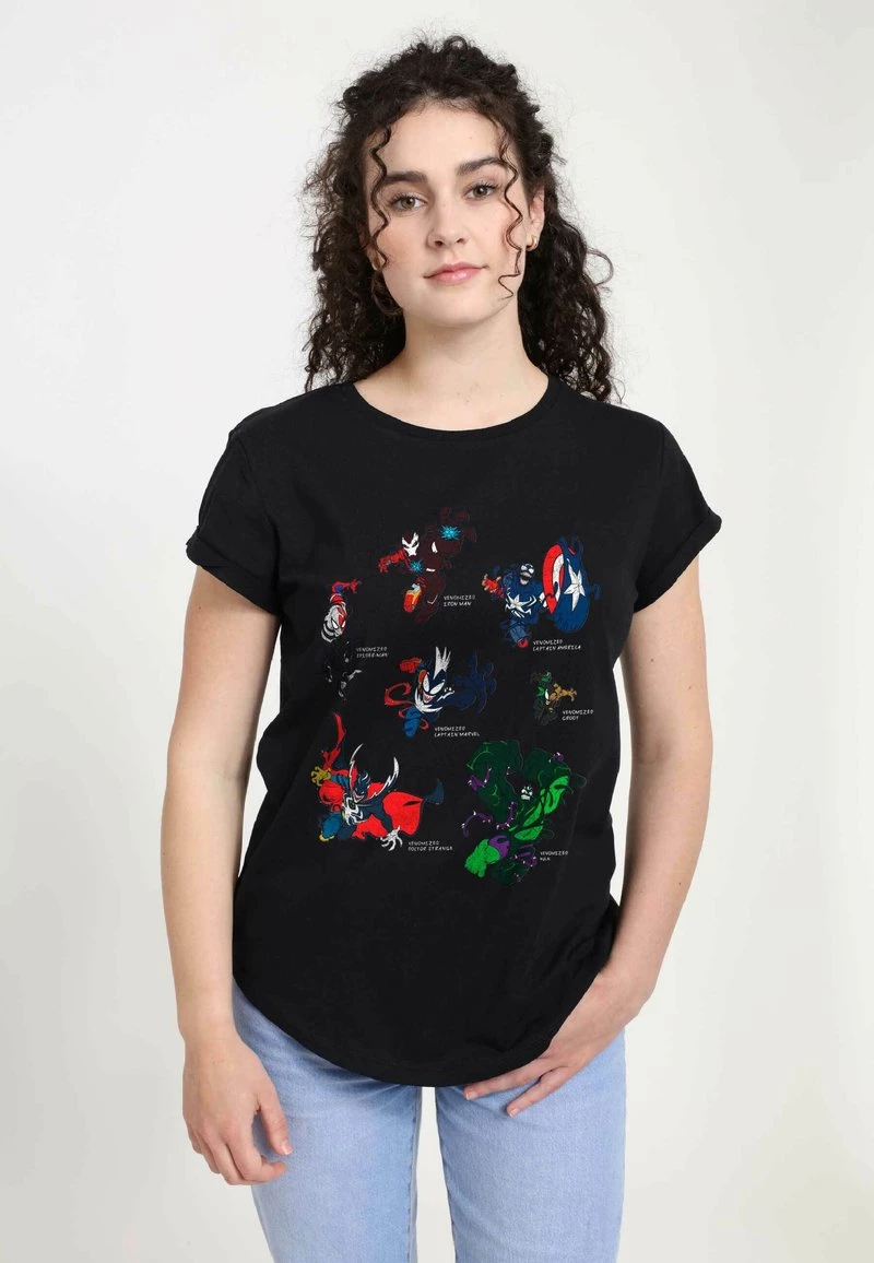Henry Tiger Damen MARVEL OTHER - VENOMIZED HEROS - T-Shirt Print - Black 1 Henry Tiger Damen MARVEL OTHER - VENOMIZED HEROS - T-Shirt Print - Black
