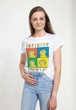 Henry Tiger Damen MARVEL WARHOL GAUNTLET - T-Shirt Print - White -Günstiges Henry Tiger Geschäft 5863c23571f0434882b7e94bb58cf4a8