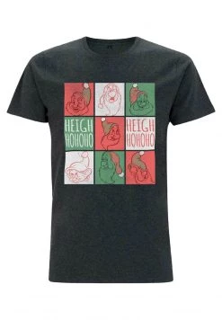 Henry Tiger Herren DISNEY SANTA SQUARES - T-Shirt Print - Melange Black -Günstiges Henry Tiger Geschäft 58bc5db9199a4439bd3e5faf376cc2df