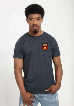 Henry Tiger Unisex DISNEY GERMANY BADGE - T-Shirt Print - Melange Black