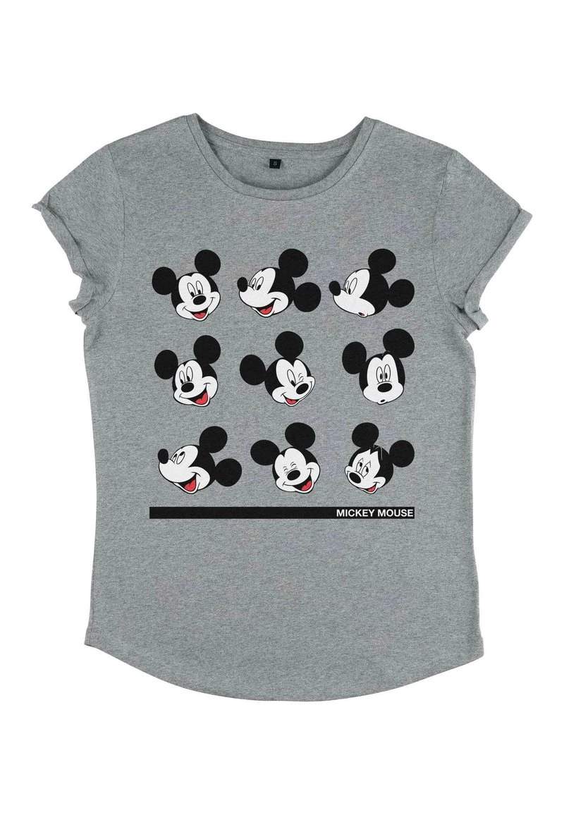 Henry Tiger DISNEY CLASSICS MICKEY CLASSIC - MICKEY EXPRESSIONS - T-Shirt Print - Melange Grey | Damen 4 Henry Tiger DISNEY CLASSICS MICKEY CLASSIC - MICKEY EXPRESSIONS - T-Shirt Print - Melange Grey | Damen – Bild 4