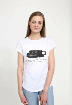 Henry Tiger STAR WARS: CLASSIC - COFFEE ON THE DARK SIDE - T-Shirt Print - White | Damen