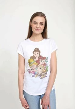 Henry Tiger DISNEY DISNEY PRINCESSES - PORTRAIT VIGNETTE - T-Shirt Print - White | Damen
