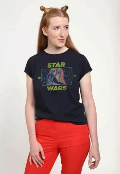 Henry Tiger Damen STAR WARS: CLASSIC - VADER THERMAL ALT - T-Shirt Print - Navy Blue -Günstiges Henry Tiger Geschäft 59957361465f473097c3566ad127c500