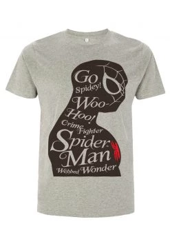 Henry Tiger MARVEL AVENGERS CLASSIC - SPIDERMAN SILHOUETTE - T-Shirt Print - Melange Grey | Unisex -Günstiges Henry Tiger Geschäft 5a0b96b0af3a4fba970864bbde3cd399