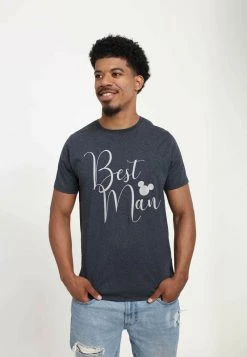 Henry Tiger DISNEY MICKEY MOUSE UNISEX BEST - T-Shirt Print - Melange Black -Günstiges Henry Tiger Geschäft 5a840d2b61d048a894226820de925d98