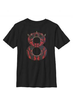 Henry Tiger Unisex STAR WARS MAUL EIGHT - T-Shirt Print - Black