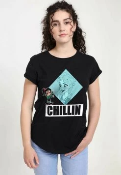 Henry Tiger Damen DISNEY WRECK-IT RALPH 2 - PRINCESS PROBS - T-Shirt Print - Black