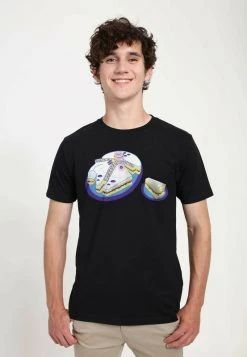 Henry Tiger Unisex STAR WARS: CLASSIC - FALCON CAKE - T-Shirt Print - Black