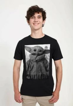 Henry Tiger Unisex STAR WARS: THE MANDALORIAN - ONLY ONE - T-Shirt Print - Black