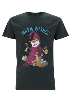 Henry Tiger DISNEY UNISEX OLAF WISHES - T-Shirt Print - Melange Black -Günstiges Henry Tiger Geschäft 5d0e387d191a4acca50abac7153804df