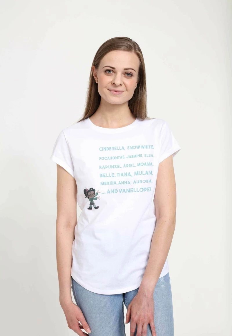 Henry Tiger Damen DISNEY WRECK-IT RALPH 2 - PRINCESS NAME TEXT STACK - T-Shirt Print - White 1 Henry Tiger Damen DISNEY WRECK-IT RALPH 2 - PRINCESS NAME TEXT STACK - T-Shirt Print - White