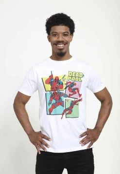 Henry Tiger Unisex MARVEL DP GROUP PANELS - T-Shirt Print - White