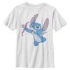 Henry Tiger Unisex DISNEY CLASSICS LILO AND STICH LOVE SHOT STICH - T-Shirt Print - White