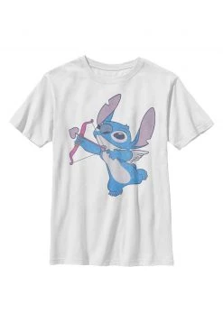 Henry Tiger Unisex DISNEY CLASSICS LILO AND STICH LOVE SHOT STICH - T-Shirt Print - White
