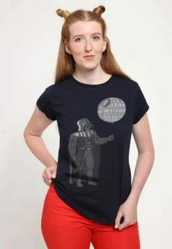 Henry Tiger Damen STAR WARS: CLASSIC - DEATH BALLOON - T-Shirt Print - Navy Blue