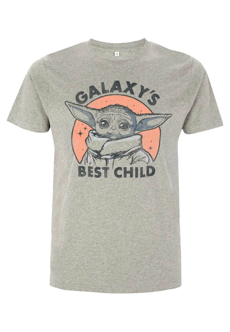 Henry Tiger Unisex STAR WARS: THE MANDALORIAN - GALAXY BABY - T-Shirt Print - Melange Grey 4 Henry Tiger Unisex STAR WARS: THE MANDALORIAN - GALAXY BABY - T-Shirt Print - Melange Grey – Bild 4
