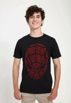 Henry Tiger MARVEL AVENGERS CLASSIC - SPIDEY WORDS - T-Shirt Print - Black | Unisex