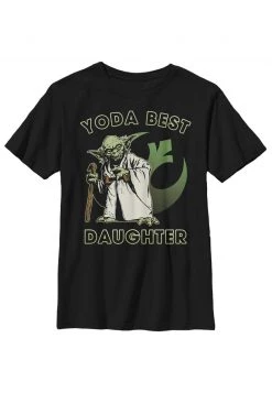 Henry Tiger STAR WARS YODA BEST DAUGHTER - T-Shirt Print - Black | Unisex