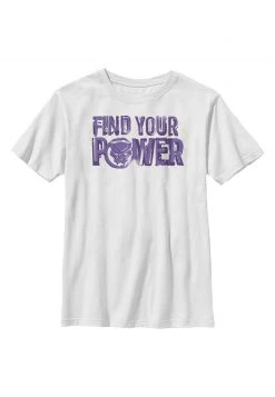 Henry Tiger Unisex MARVEL PANTHER POWER - T-Shirt Print - White