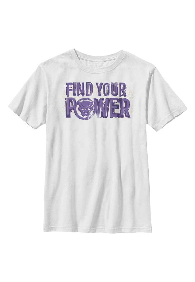 Henry Tiger Unisex MARVEL PANTHER POWER - T-Shirt Print - White 1 Henry Tiger Unisex MARVEL PANTHER POWER - T-Shirt Print - White