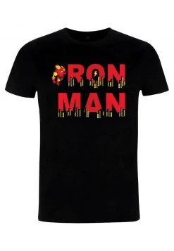 Henry Tiger Unisex MARVEL AVENGERS CLASSIC - HALFTONE IRONMAN - T-Shirt Print - Black -Günstiges Henry Tiger Geschäft 5ff897ac0437468fb83730a412d3e3ff