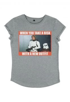 Henry Tiger Damen T-Shirt Print - Melange Grey -Günstiges Henry Tiger Geschäft 5ffb4a4350d3460791687a0fa09c51de