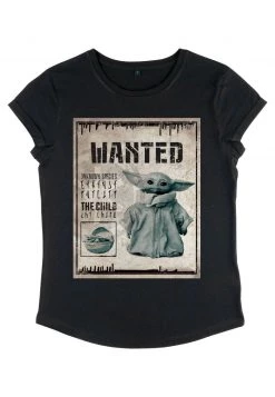 Henry Tiger Damen STAR WARS: THE MANDALORIAN - WANTED CHILD POSTER - T-Shirt Print - Black -Günstiges Henry Tiger Geschäft 6009d1d0fc2e452f849f390cecfbecd7