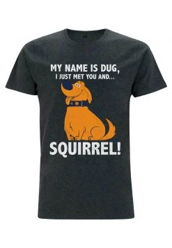 Henry Tiger PIXAR UP - SQUIRREL - T-Shirt Print - Melange Black | Unisex -Günstiges Henry Tiger Geschäft 604a645a8fee4213acd4a9567ca7604e