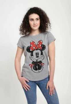 Henry Tiger Damen DISNEY CLASSICS MICKEY CLASSIC - SITTING MINNIE SKETCH - T-Shirt Print - Melange Grey -Günstiges Henry Tiger Geschäft 609fe811d5ec491b915887c60acbc202